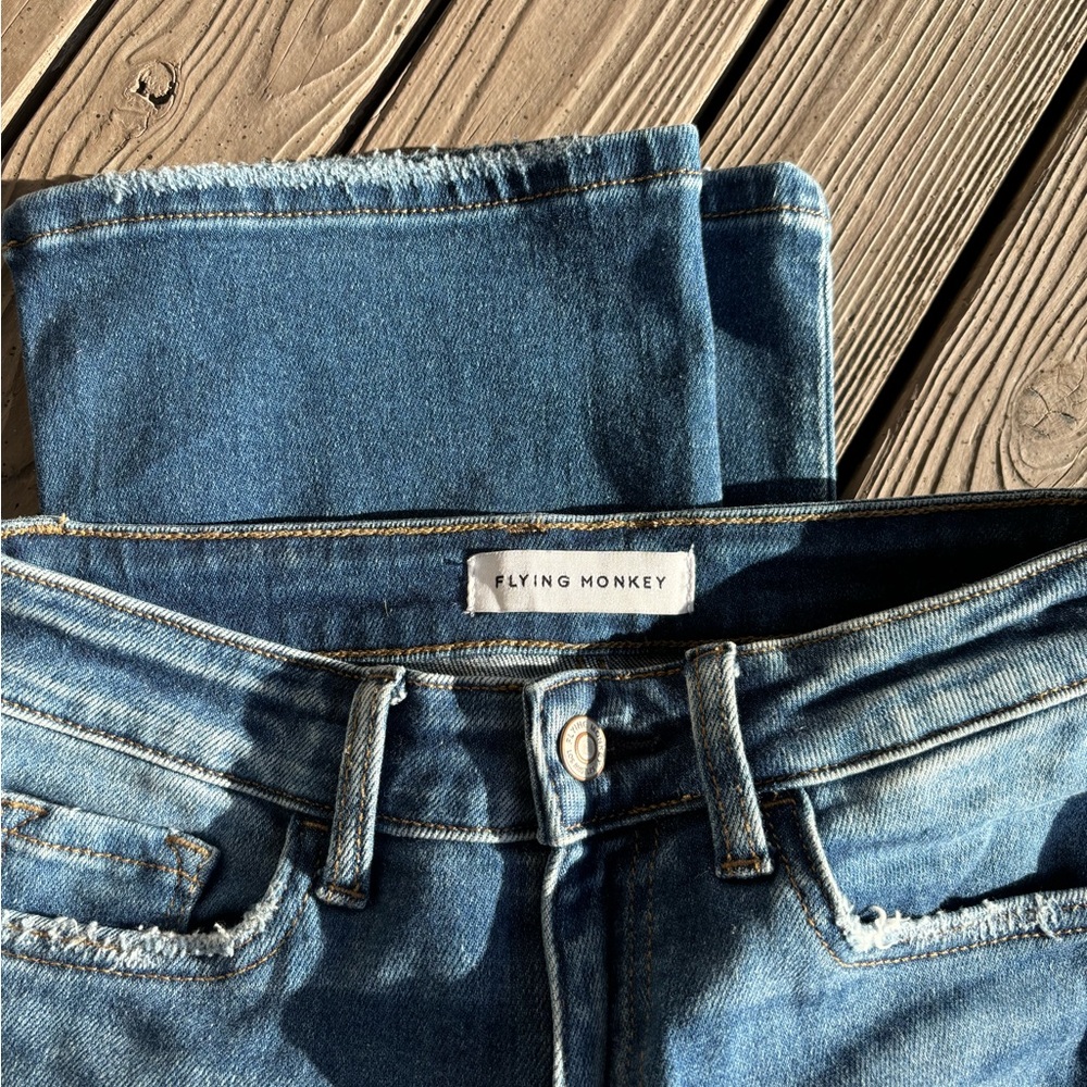 Flying Monkey Women's Boot Cut Jeans - Blue